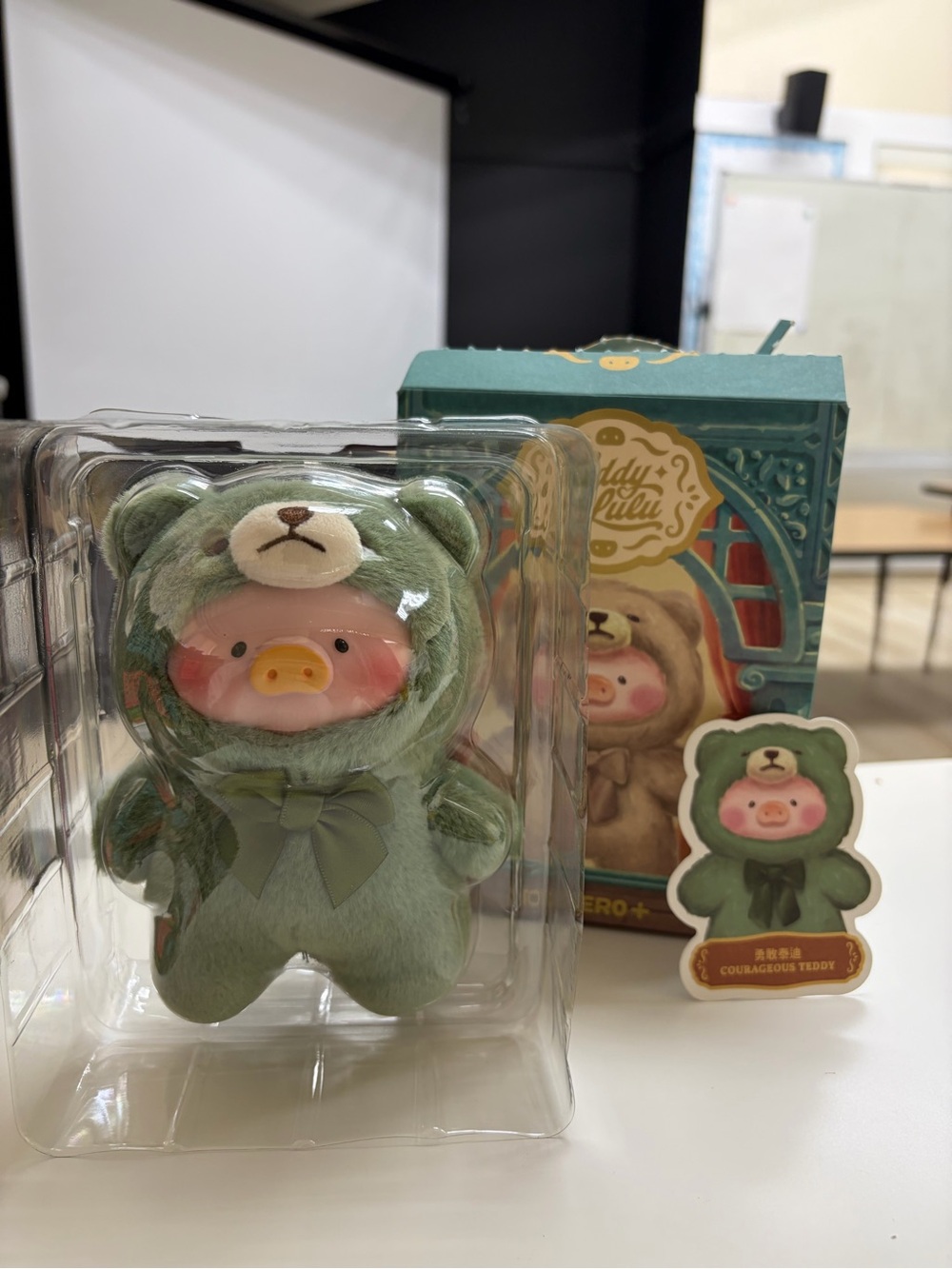 Courageous Teddy Plush in Green - Adorable Bear Costume Stuffed Toy